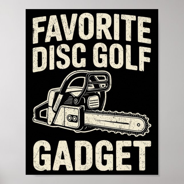 Favourite Disc Golf Gadget Joke Disc Golf _4  Poster (Front)