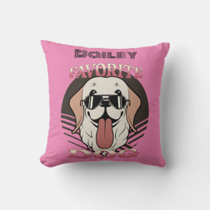 Favourite dog, funny cute dog mum/dad cushion