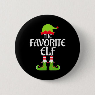 Favourite Elf Matching Family Group Christmas Part 6 Cm Round Badge