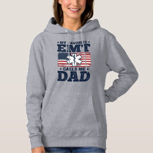 Favourite EMT Calls Me Dad Vintage Patriotic Shirt