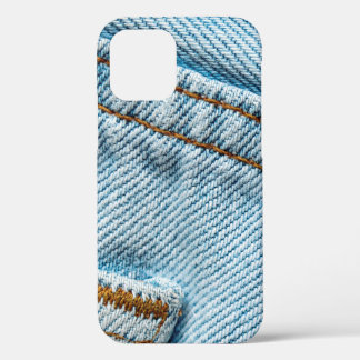 Favourite Faded Comfortable Blue Jeans iPhone 12 Case