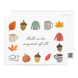 Favourite Fall Things Postcard
