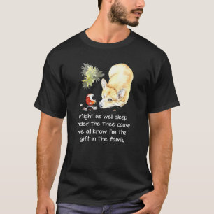 Favourite Family Corgi Dog Christmas Humour T-Shirt