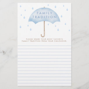 Favourite Family Tradition Watercolor Baby Shower