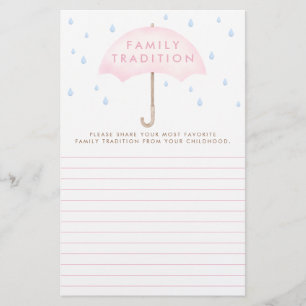 Favourite Family Tradition Watercolor Baby Shower