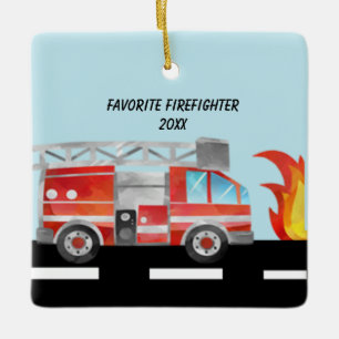 Favourite Firefighter Personalised Ornament