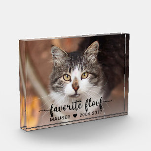 Favourite Floof Pet Memorial Photo Block