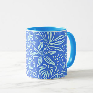 Favourite Floral Pattern in Blue Mug