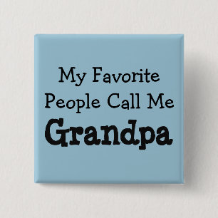 Favourite Grandpa 15 Cm Square Badge