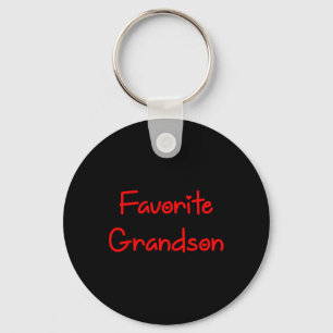 Favourite Grandson Fathers Day Key Ring