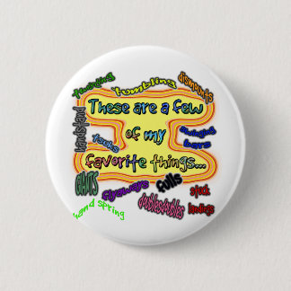 Favourite Gymnastics Things 6 Cm Round Badge