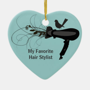 Favourite Hair Stylist Ceramic Tree Decoration