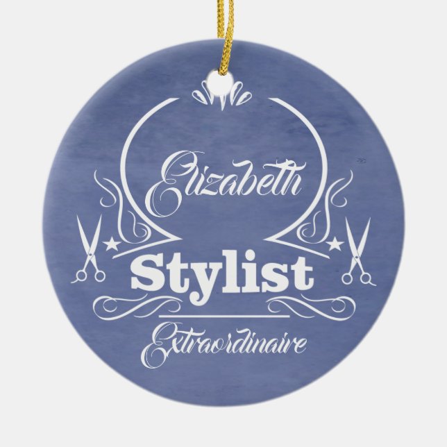 Favourite Hair Stylist Ceramic Tree Decoration (Front)