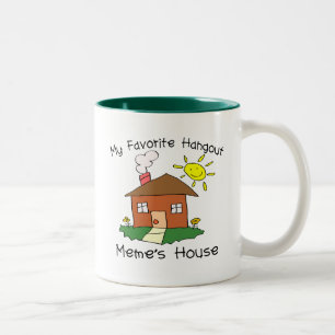 Favourite Hangout Meme's House Two-Tone Coffee Mug