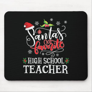Favourite High School Teacher Christmas Party Gift Mouse Mat