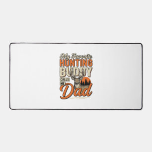 Favourite Hunting Buddy Calls Me Dad Vintage Deer Desk Mat