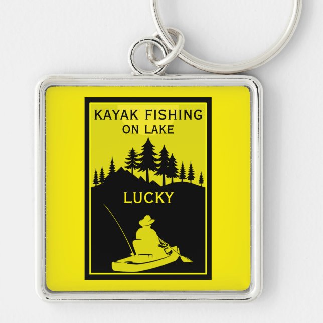  Favourite Kayak Lake And River Fishing Key Ring (Front)