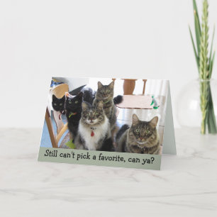 Favourite Kid Father's Day Cat Card