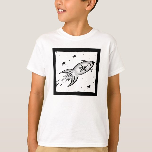 favourite Kids Star Rocket Tee Shirt (Front)
