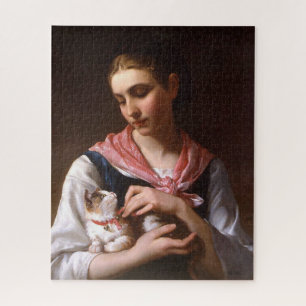 Favourite Kitten (by Émile Munier) Jigsaw Puzzle
