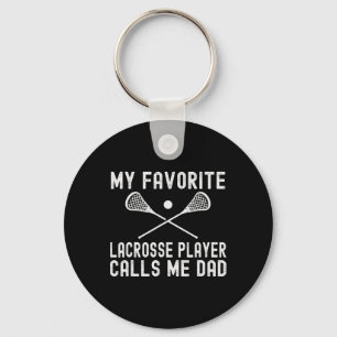 Favourite Lacrosse Player Calls Me Dad Fathers Day Key Ring