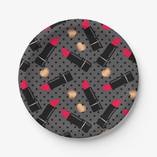 Favourite lipstick paper plate (Front)