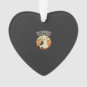 Favourite Little Boo Halloween Ghost Baby Retro Su Ornament