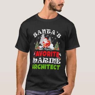 Favourite Marine Architect Funny Christmas T-Shirt