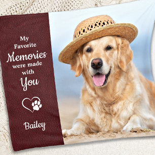 Favourite Memories made with You - Pet Memorial Fleece Blanket