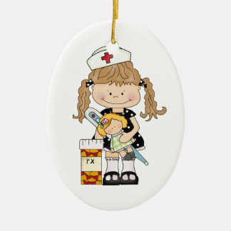 Favourite Nurse Ceramic Tree Decoration