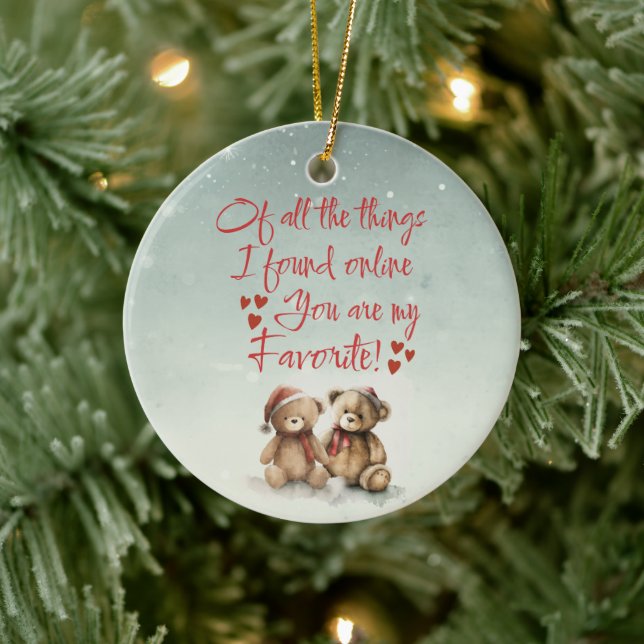 Favourite Online Find Bear Ornament Customised (Tree)
