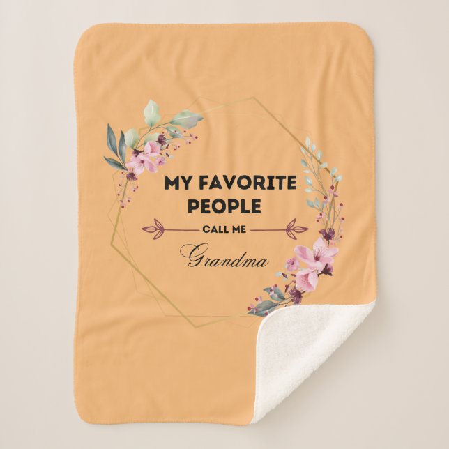 favourite people call me grandma blanket (Front)