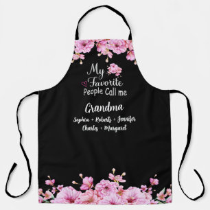 Favourite People Call Me Grandma   Grandkids Name Apron