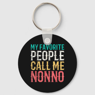 Favourite People Call Nonno Mothers Day Funny Key Ring