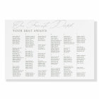 Favourite People Wedding Alphabetic Seating Chart