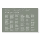 Favourite People Wedding Alphabetic Seating Chart