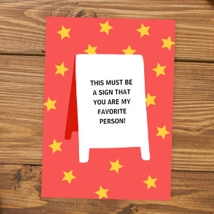 Favourite Person Anniversary Card