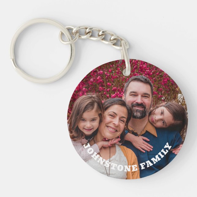 Favourite Photo Personalised Key Ring (Front)