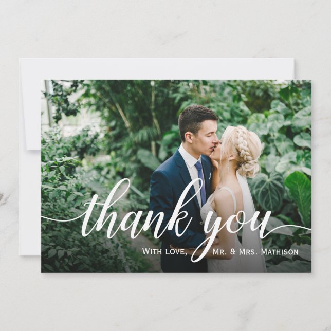 Favourite Photo Wedding Thank You Card (Front)