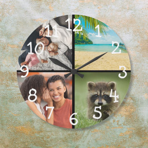 Favourite Photos Large Clock