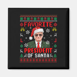 Favourite President Of Santa Xmas Trump Proud Won Magnet