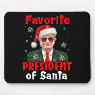 Favourite President Of Santa Xmas Trump Proud Won Mouse Mat