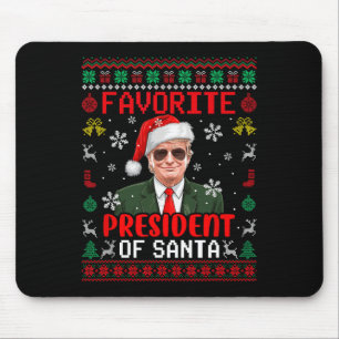 Favourite President Of Santa Xmas Trump Proud Won Mouse Mat