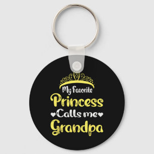 Favourite Princess Calls Me Grandpa Grandfather Da Key Ring