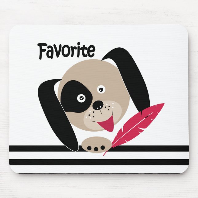 Favourite puppy mouse mat (Front)