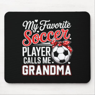Favourite soccer player calls grandma mother's day mouse mat