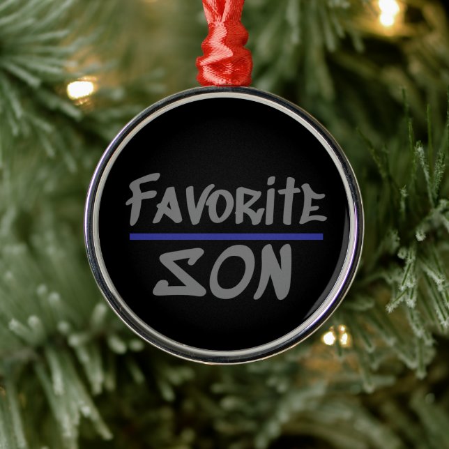 Favourite SON humour brother novelty Metal Tree Decoration (Tree)