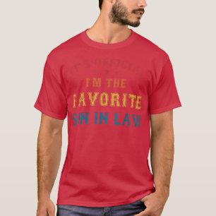 Favourite Son in Law Fun Gift from Father Mother i T-Shirt