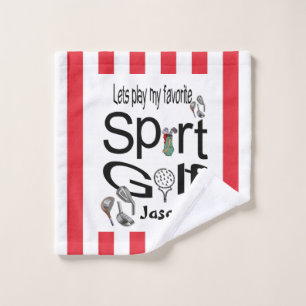 Favourite Sport Bathroom Towel Sets Golf