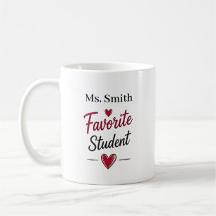 Favourite Student Personalised Teacher Gift Coffee Mug